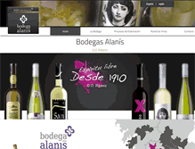 Tablet Screenshot of bodegaalanis.com